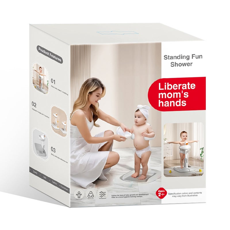 Baby Standing Bath Stand, Adjustable And Detachable, Children'S Bath Aid, Bath Rack, Household Non-Slip Children'S Bath Rack - Image 5